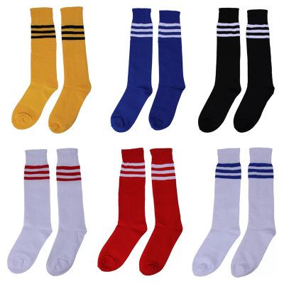 Striped football socks men sports socks knee-high socks three bar stockings for men and women,manufacturers direct sale Sports stockings