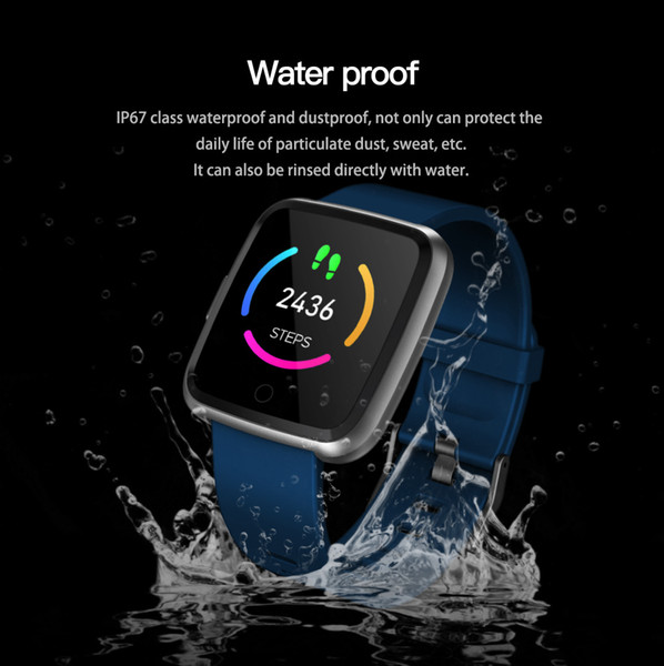 Y7 color screen smart bracelet 1.3-inch IPS large screen waterproof large battery heart rate multi-movement mode sports bracelet