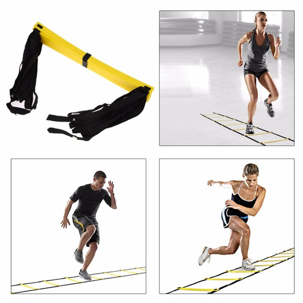 Durable 9 Rung Agility Ladder for Football Soccer Speed Training Equipment 5 Meters Outdoor Sports Fitness Equipment