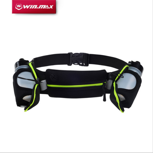 WINMAX New Running Belts Exercise Climbing Camping Cycling Runner Bag Waist Packs With 2 Water Bottles For Men & Women