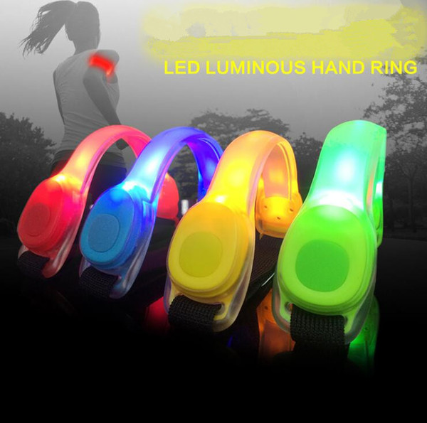 LED Light Arm Armband Strap Safety Belt For Night Running Cycling Luminous Bracelet Night Run Lights LED Wristbands KKA3118