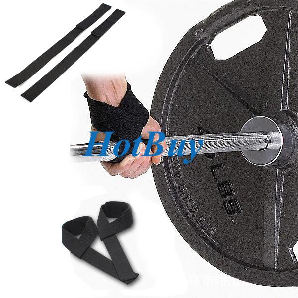 2 Pcs Padded Gym Bodybuilding Exercise Training Weight Lifting Hand Wrist Bar Support Strap Brace Wrap #2664