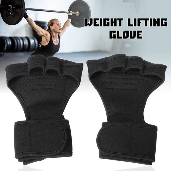 Hot Weight Lifting Training Gloves Women Men Fitness Sports Body Building Gymnastics Grips Gym Hand Palm Protector Gloves