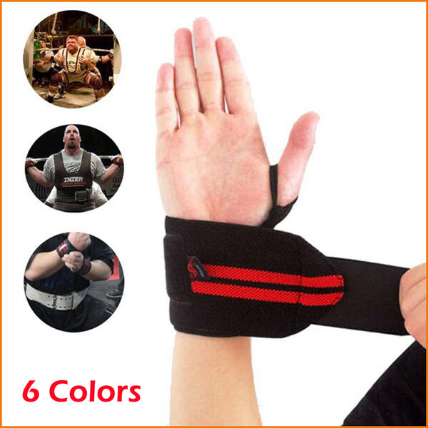 2 pcs /lot Adjustable Fitness Wrist Support Strap, Weight Lifting Sports Gym Wristband, Bandage Protector Wrist Support