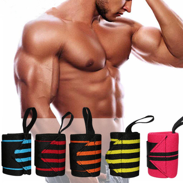 New Weight Lifting Protective Sport Wristband Gym Wrist Brace Thumb Support Strap Wraps Bandage Fitness Training Safety Bandage Sports Wrist