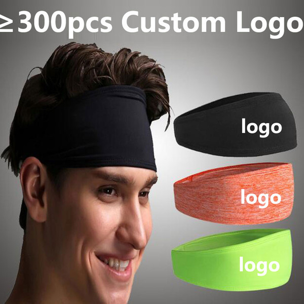 Custom Logo NK Sport Yoga Gym Wide Headband Stretch Ribbon Hair bands Hood Elastic Head Band