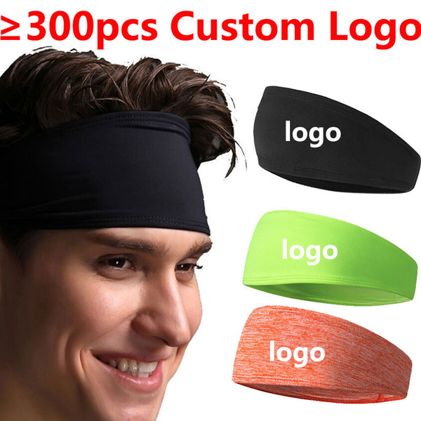 Custom Logo NK Sport Yoga Gym Wide Headband Stretch Ribbon Hair bands Hood Elastic Head Band For Sport Fitness