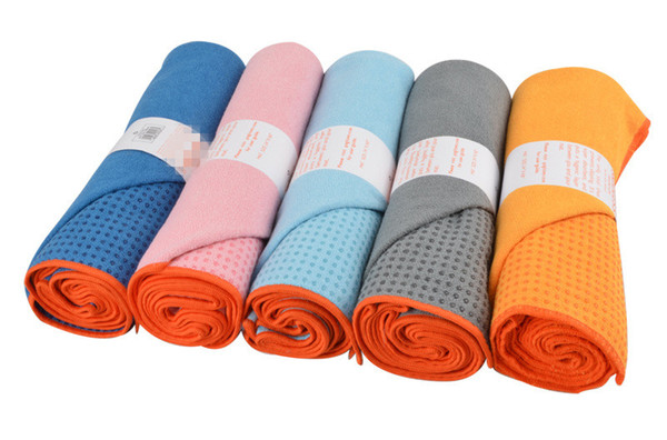 Skidless Microfiber Yoga Mat Towel Silicon Brand New Non Slip Yoga Sport Fitness Exercise Pilates Blankets 183*61cm