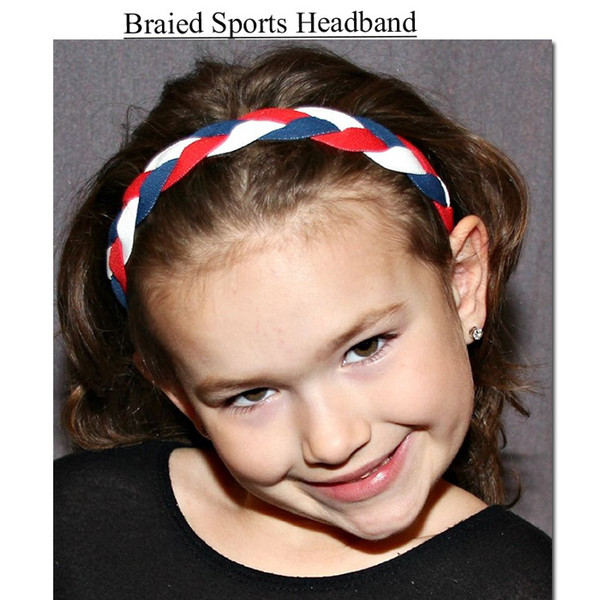 Ladies Non Slip Sports Headband - Braided Anti slip hair band