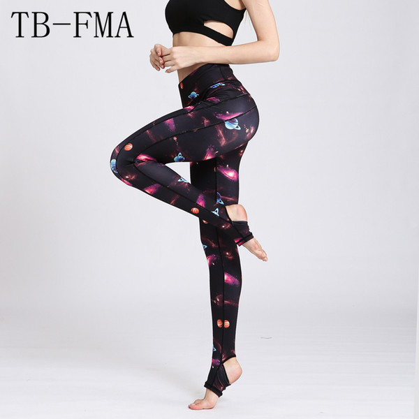 Yoga Pants Leggings Women New Sportswear Floral Yoga Sports legging High Waist Fitness Running Pants Tights Sports Free Shipping