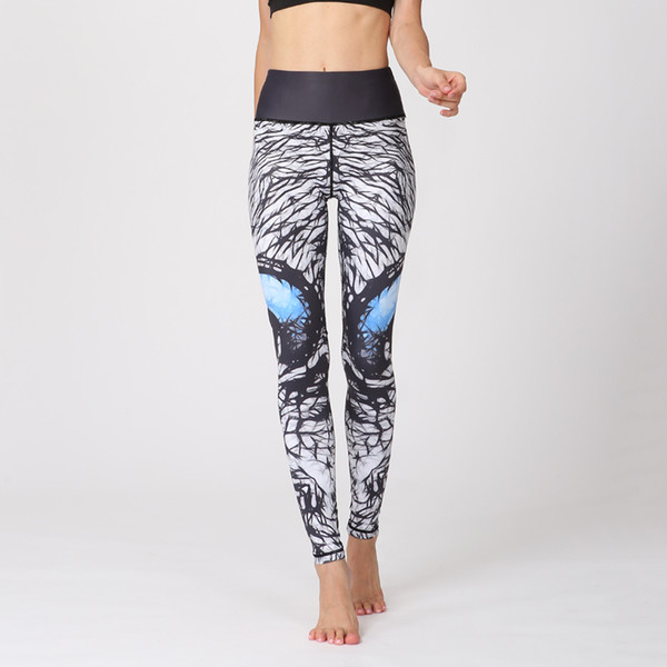 Printed Yoga Leggings Women Yoga pants Fitness Training Leggings High Stretchy Athletic Sport Leggings Running Tights Sportswear