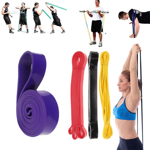 Pull Up Resistance Body Stretching Band Loop Power Gym Fitness Exercise Yoga F00569