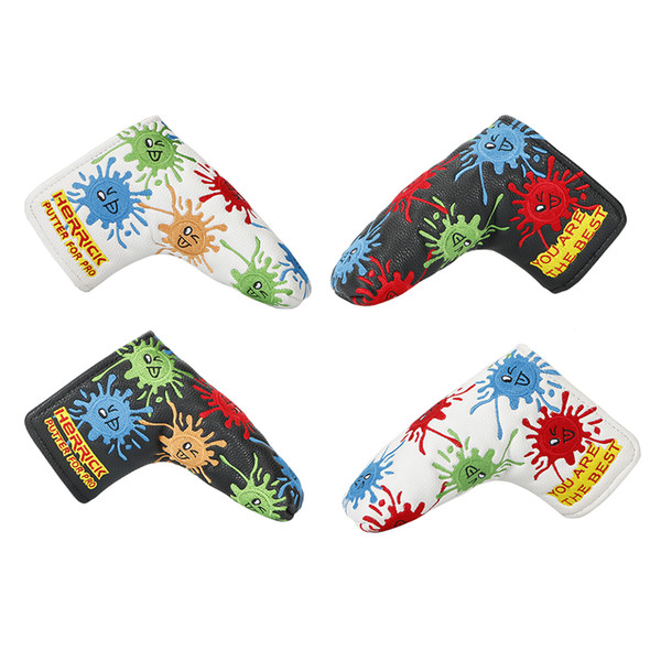 Golf Putter Headcover pu head covers fit blade golf putter tow color to choose Free Shipping