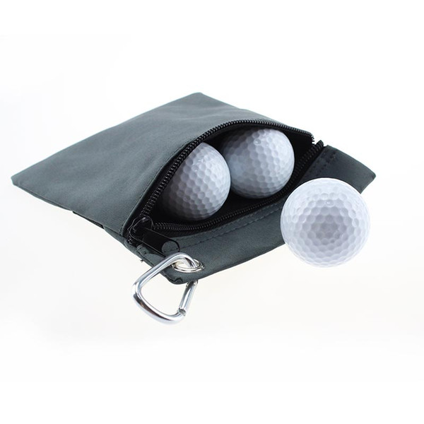 Golf outfit ball bag Black Nylon Bag Golf Tennis Balls Holder Hold Ball Storage Closure Training Aid Durable golf accessories