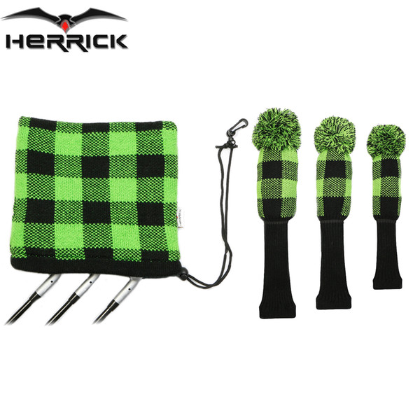 Golf Club head covers Wood/ irons head covers knitting wool headcover Golf Accessories Free Shipping