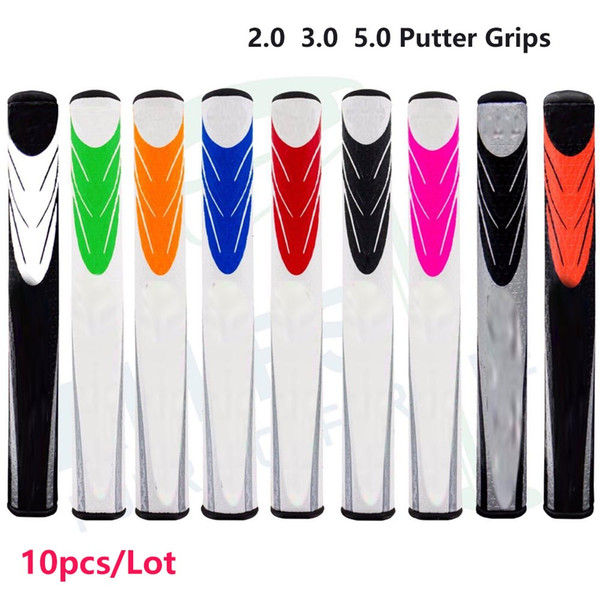 10pcs/Lot Golf Putter Grip Athletic Super Str high quality Mid Slim 2.0 3.0 5.0 OEM Training Aid Club Grips Free Shipping (mixed color)