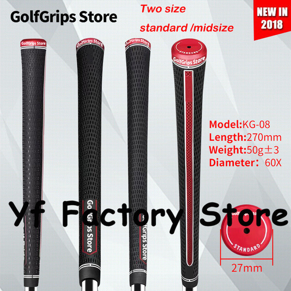 New 2018 golf grip club grips iron and wood grips TV align standard and midsize 10pcs/lot golf top quality free shipping