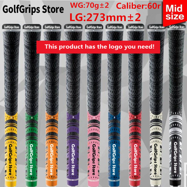 Free shipping Carbon Yarn Cord MIDSIZE mid size Golf Grips golf club grips iron and wood grips 13pcs/lot grip golf