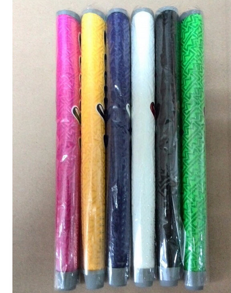 Wholesale-(15pcs/lot) Lingt weight Grip Mixed Order Golf Putter Grip For Men with Package 7 Colors Pu Custom Grip