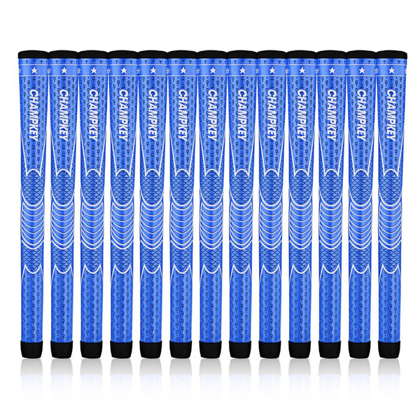 =NEW CHAMPKEY Golf PU Grip STANDARD Blue 13 PCS/LOT FREE SHIPPING Golf Irons and Wood Grips