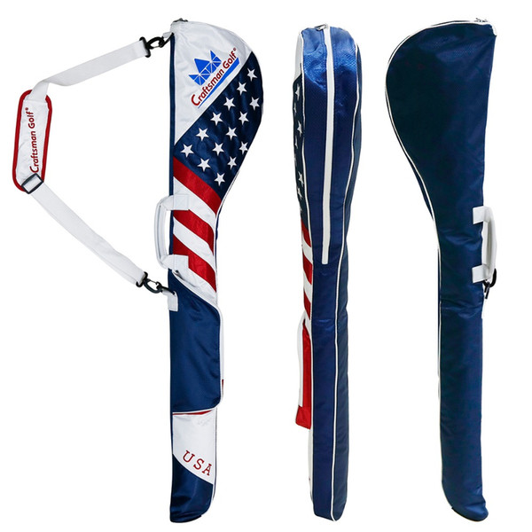 Craftsman Golf Stars and Stripes American USA US Flag Club Case Sunday Bag Red White Blue For 8-10 Clubs 49