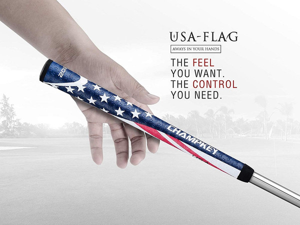 Oversize jumbo size USA Flag Poly Urethane Golf club grips 50 pieces per lot offer sample grip for testing