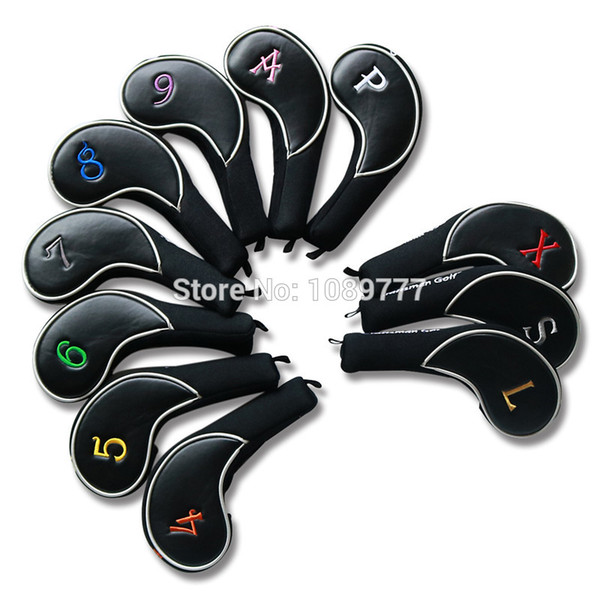 Craftsman Golf iron cover set wedge Iron Protector Colorful Marking magnetic clip closure