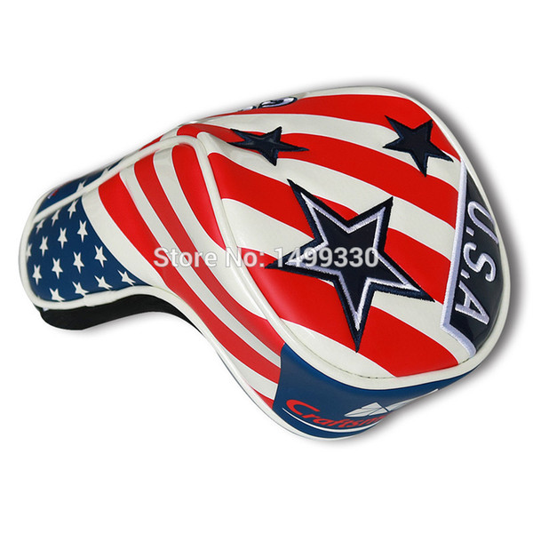 US Flag Golf Driver Headcover Head Cover 460CC Driver Cover Fit M1 M2 R15 SLDR 915D 910D Stars Stripes Craftsman Golf Headcover