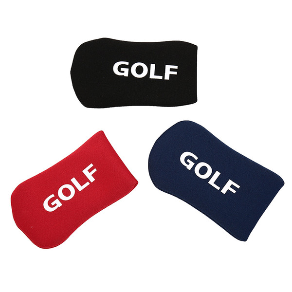 1Pc Black/Red/Blue Headcover Set Nylon Protection Case Golf Club Iron Putter