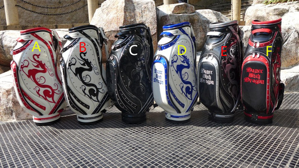 2016 Fashion brand pu dance with dragon golf bag new dragon golf ball bags golf club bag professional men women bag