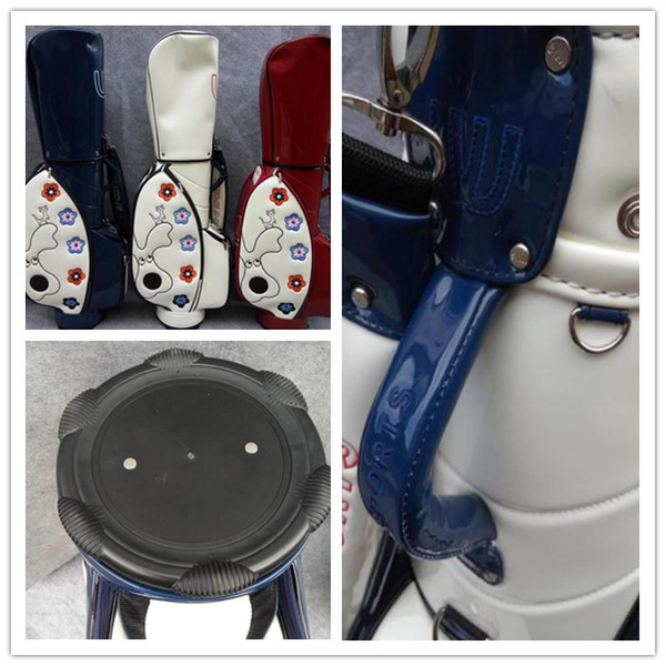 2018 fashion women fashion golf bag limited sale girl golf ball bag free shipping stand light pu leather club cart bag