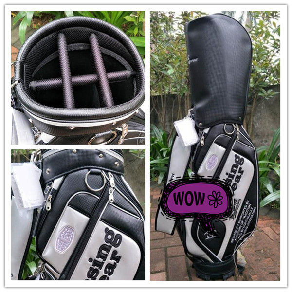 2018 fashion men women fashion penguin golf bag limited sale girl boy golf ball bag free shipping stand light pu leather club cart bag