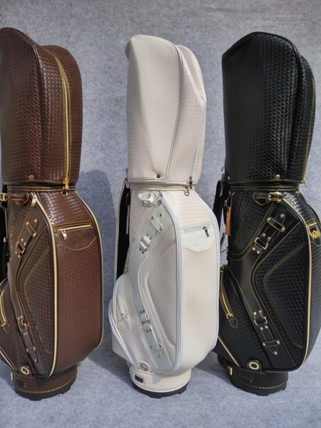 The newest men women BRAND professional hon ma golf bag limit sale golf ball bag free shipping brown pu leather golf bags golf cart bag