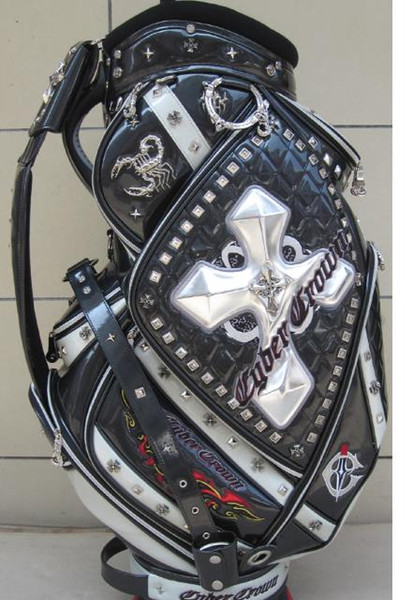 skull limited sale golf cart bag lion golf club bag light pu leather unisex golf ball bag sports environmental protection