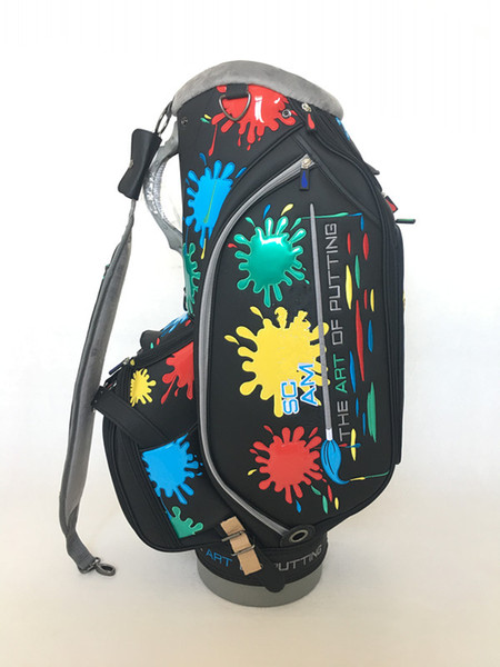 Free EMS Shipping! 2019 New Released High Quality Custom PAINTING SPOT Mallet Putter Golf Tour Stand Bag Carry Bag For Tour Use