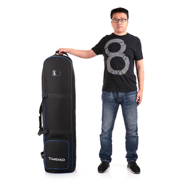 TOMSHOO Golf Bag Travel Bag with Wheels Smooth Rolling Golf Travel Cover