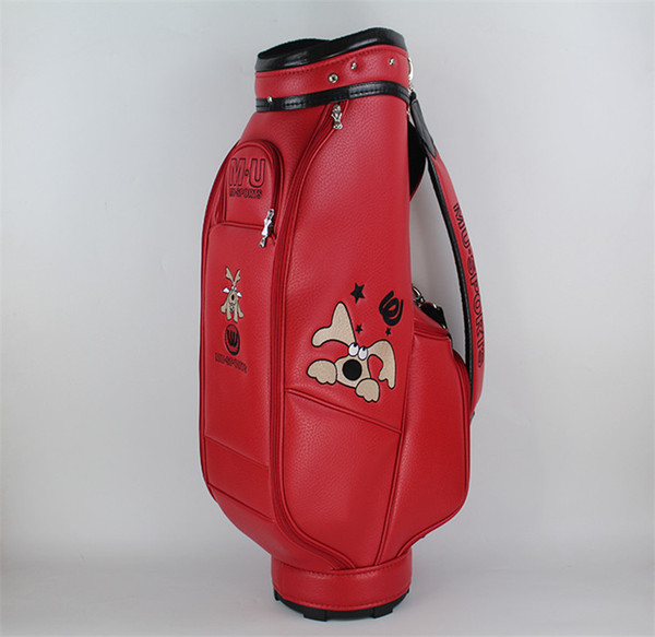 New arrival MU Women Golf Bag High Quality Hot Sell Ladies Golf Caddy Bag Fashion PU Leather Golf Staff Bag 2colors