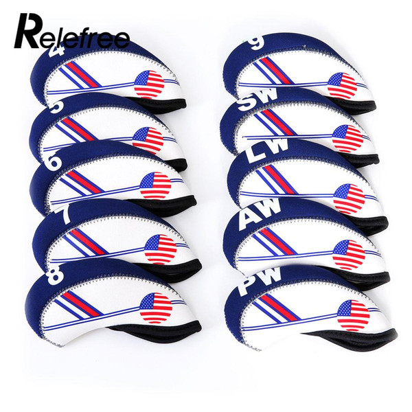 American Flag Pattern Neoprene Material Sports Entertainment Golf Clubs Golf Club Cover Head Cover Practical Course