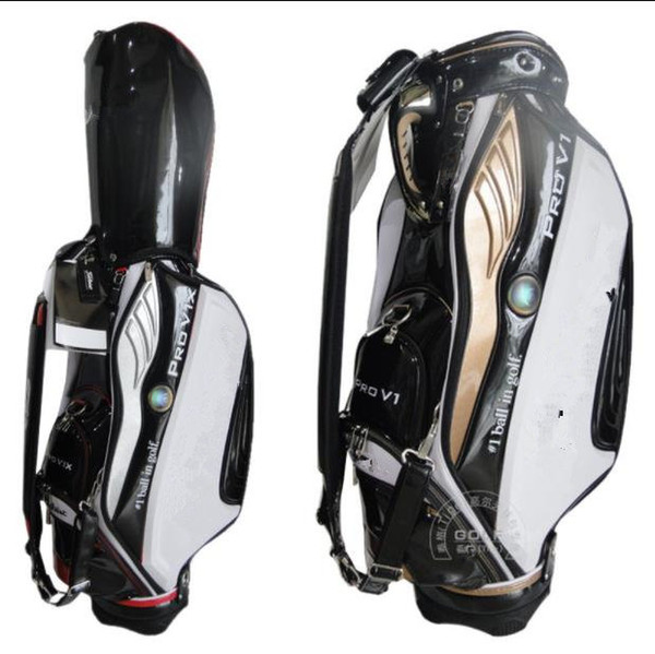 men golf bag women golf bags pu leather stand golf cart bag outdoor club set ems free shipping