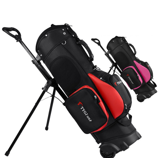 Golf Travel Bag Wheels Golf Rack Tripod Backpack Bag 11-Piece Clubs Standard Ball Travel Trolley Bags D0648