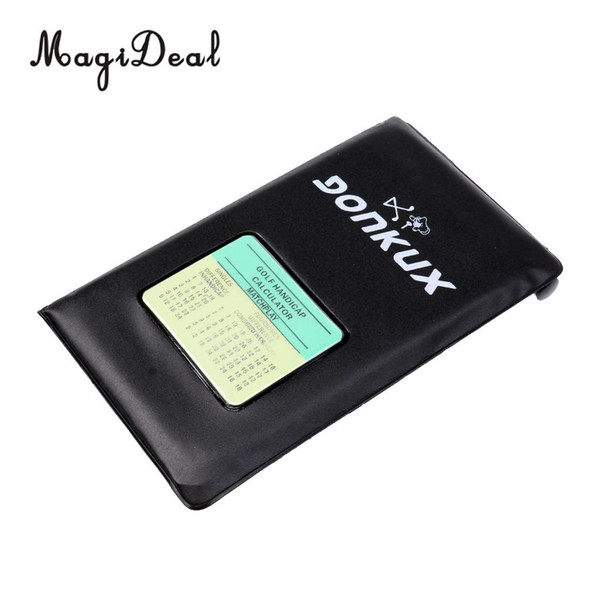 Golf Statistics Replacement Scorecard Training Score Notebook Tracking Booklet Golf Accessory Black
