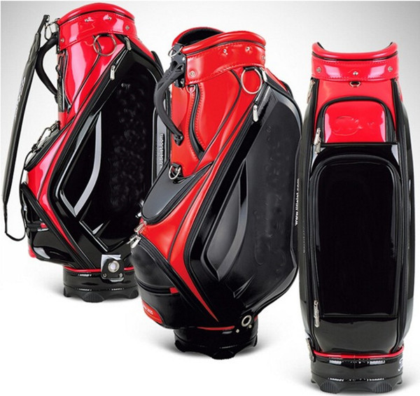2017 fashion golf cart bag top pu leather golf bags 4 colors women men brand golf ball bag free shipping limited sale,logo no show free ship