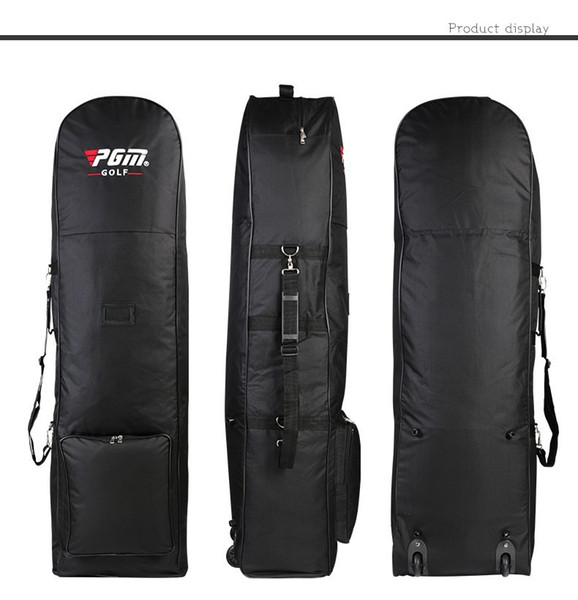 New Fashion Free Shipping Large Capacity Storage Black Nylon Golf Bags Travelling Bags Golf Air Package With Wheelss