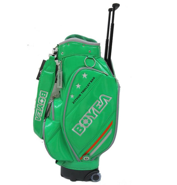 new arrive Pull golf bag tug golf bag high quality women men waterproof pu leather standard ball bags