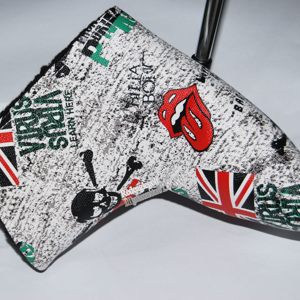 wholesale New T Golf headcover High quality PU T Golf putter headcover Gray color Golf Clubs head cover Free shipping