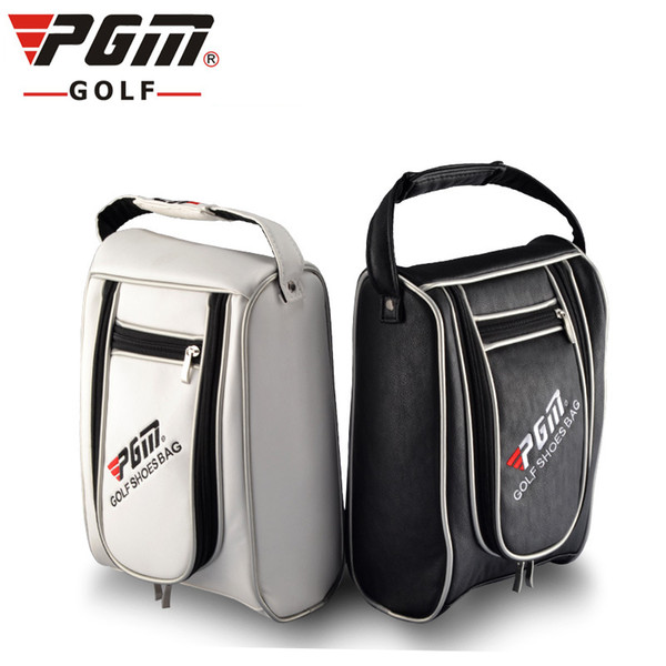 Pgm Lightweight Golf Shoes Bags Pu Leather Waterproof Travelling Bags Protable Sports Golf Shoes Bag For Women Men D0052