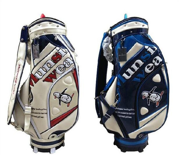 Real Pics Top Grade Crystal Material MunsingWea Golf Staff Bag Cart BagTravel Bag 2 Colors Available