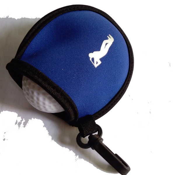 EMVANV Portable Golf Bag Tee Holder Neoprene Waist Bum Bag Clip Pouch with Buckle Design Small Natural Storage Sack
