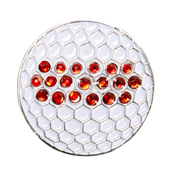 Hot Sale Durable Metal Rhinestone Cap Clip For Golf Ball Marker Accessories Professional