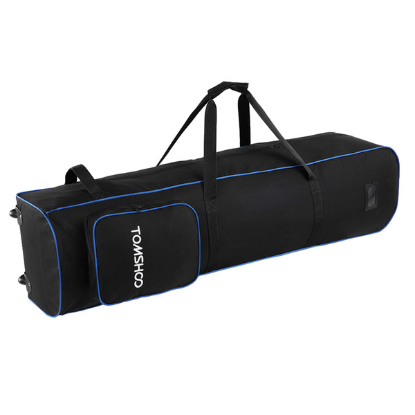 TOMSHOO Large Capacity Storage Bag Practical Golf Mooth Rolling Golf Travel Bag Cover with Wheels Travelling Nylon